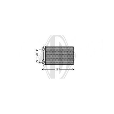 DIEDERICHS Теплообменник, отопление салона DCM1022