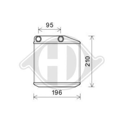 DIEDERICHS Теплообменник, отопление салона DCM1084