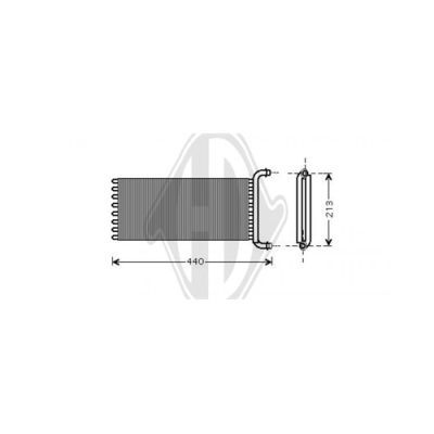 DIEDERICHS Теплообменник, отопление салона DCM1144