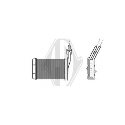 DIEDERICHS Теплообменник, отопление салона DCM1202