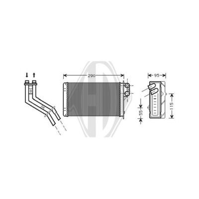 DIEDERICHS Теплообменник, отопление салона DCM1209