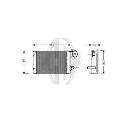 DIEDERICHS Теплообменник, отопление салона DCM1240