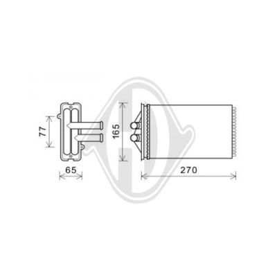 DIEDERICHS Теплообменник, отопление салона DCM1272