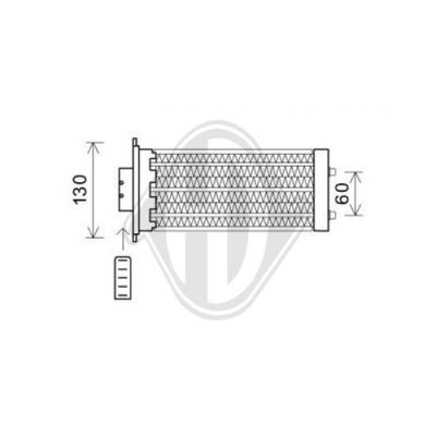 DIEDERICHS Теплообменник, отопление салона DCM1329
