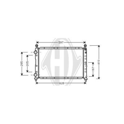 DIEDERICHS Радиатор, охлаждение двигателя DCM1348