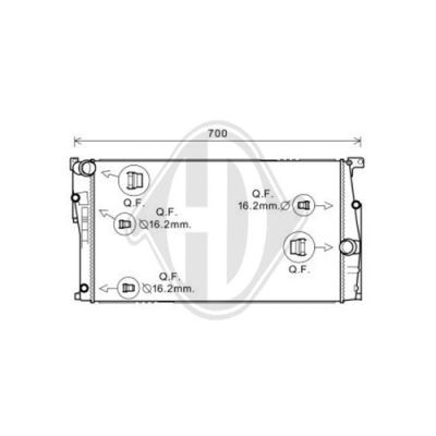 DIEDERICHS radiatorius, variklio aušinimas DCM1600