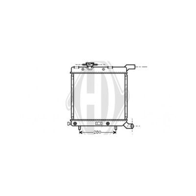 DIEDERICHS radiatorius, variklio aušinimas DCM1607