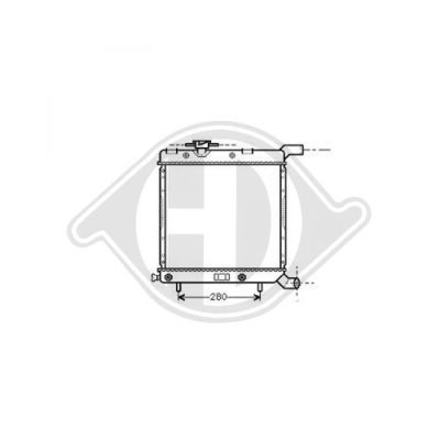 DIEDERICHS Радиатор, охлаждение двигателя DCM1608