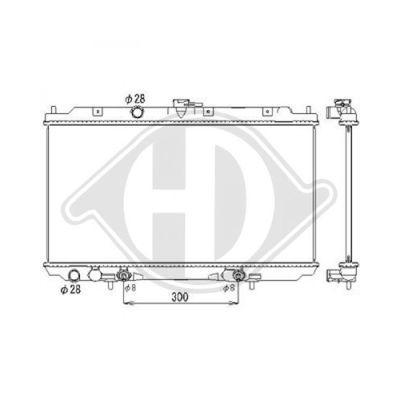 DIEDERICHS radiatorius, variklio aušinimas DCM1828