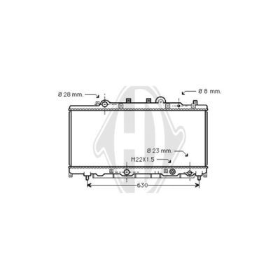 DIEDERICHS Радиатор, охлаждение двигателя DCM1938