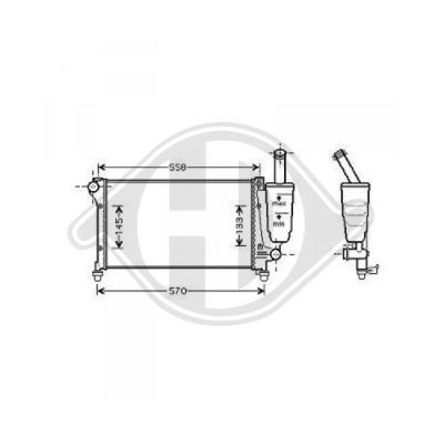 DIEDERICHS Радиатор, охлаждение двигателя DCM1973
