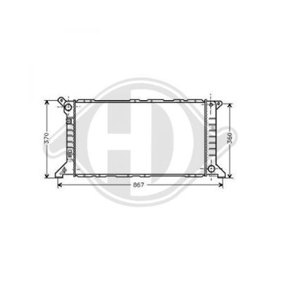 DIEDERICHS Радиатор, охлаждение двигателя DCM2050