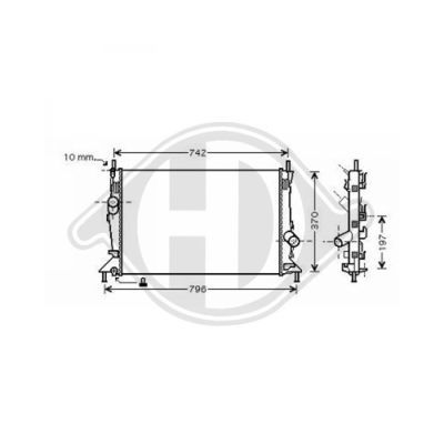 DIEDERICHS radiatorius, variklio aušinimas DCM2079