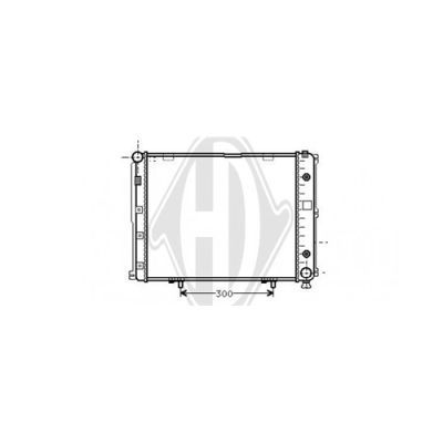 DIEDERICHS Радиатор, охлаждение двигателя DCM2318
