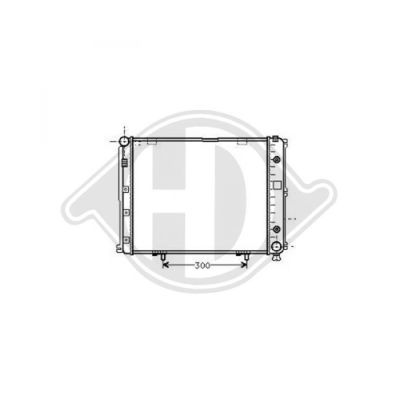 DIEDERICHS Радиатор, охлаждение двигателя DCM2374