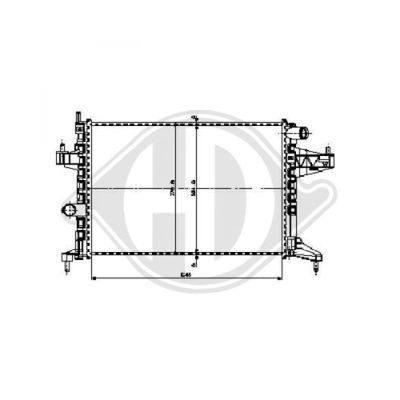 DIEDERICHS Радиатор, охлаждение двигателя DCM2643
