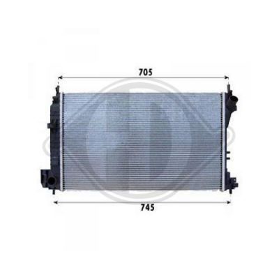 DIEDERICHS Радиатор, охлаждение двигателя DCM2652