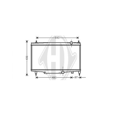 DIEDERICHS Радиатор, охлаждение двигателя DCM2776