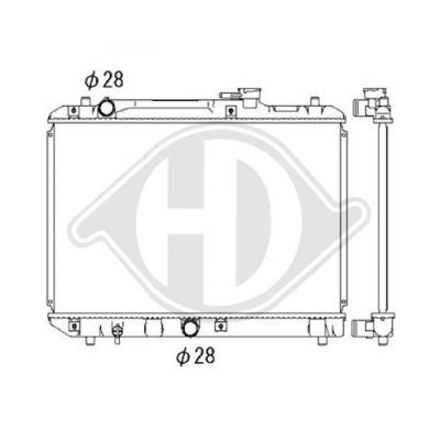 DIEDERICHS Радиатор, охлаждение двигателя DCM3072