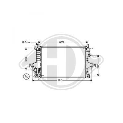 DIEDERICHS radiatorius, variklio aušinimas DCM3506