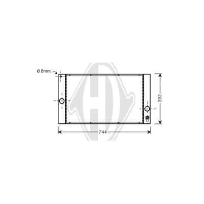 DIEDERICHS Радиатор, охлаждение двигателя DCM3512