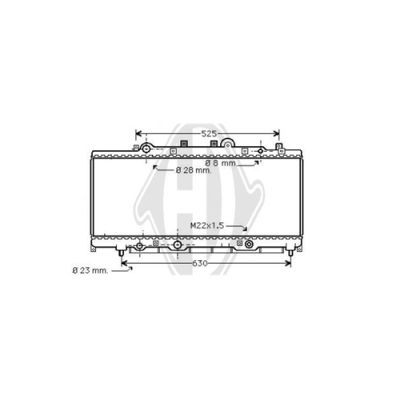 DIEDERICHS Радиатор, охлаждение двигателя DCM3529
