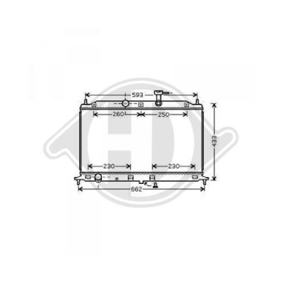 DIEDERICHS Радиатор, охлаждение двигателя DCM3780