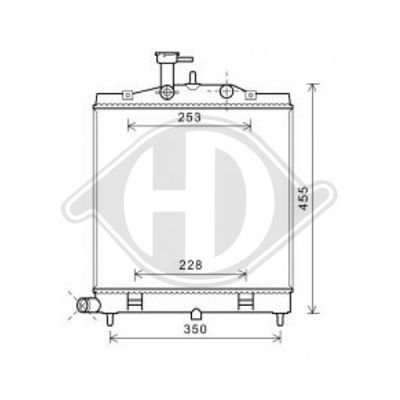 DIEDERICHS Радиатор, охлаждение двигателя DCM3809