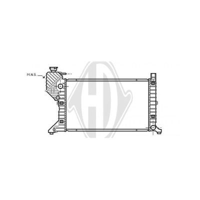 DIEDERICHS Радиатор, охлаждение двигателя DCM3826
