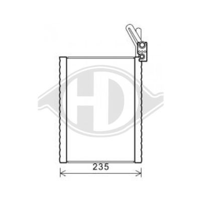 DIEDERICHS Испаритель, кондиционер DCV1025