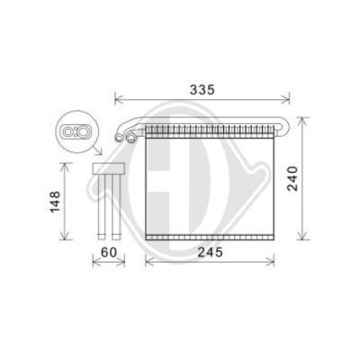 DIEDERICHS Испаритель, кондиционер DCV1054