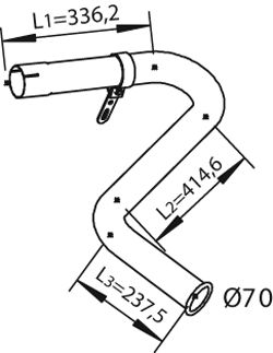 DINEX išleidimo kolektorius 28645