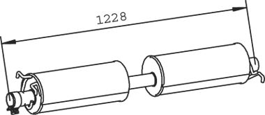 DINEX vidurinis duslintuvas 32331