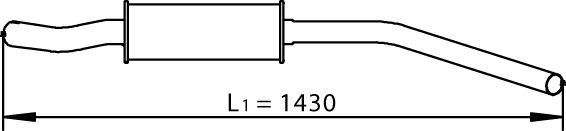 DINEX vidurinis duslintuvas 74305