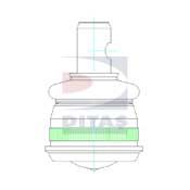 DITAS Шарнир независимой подвески / поворотного рычага A1-907
