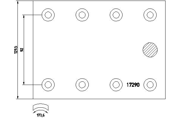 DON Комплект тормозных башмаков, барабанные тормоза MB1111122S7131