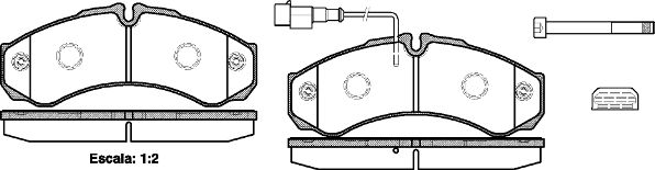 DR!VE+ Комплект тормозных колодок, дисковый тормоз DP1010.10.0510