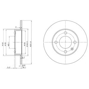 DR!VE+ Тормозной диск DP1010.11.0111