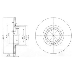 DR!VE+ Тормозной диск DP1010.11.0124