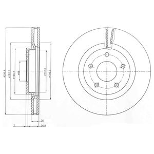 DR!VE+ Тормозной диск DP1010.11.0571