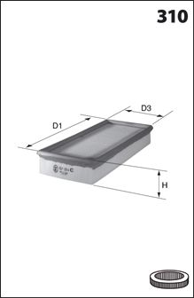 DR!VE+ oro filtras DP1110.10.0041