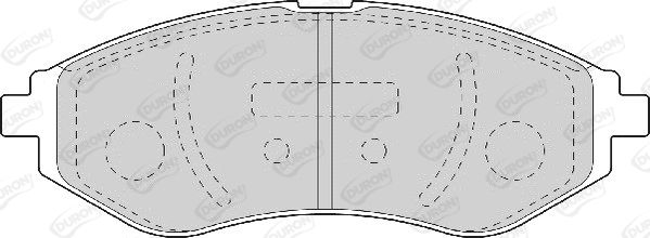 DURON Комплект тормозных колодок, дисковый тормоз DBP201699
