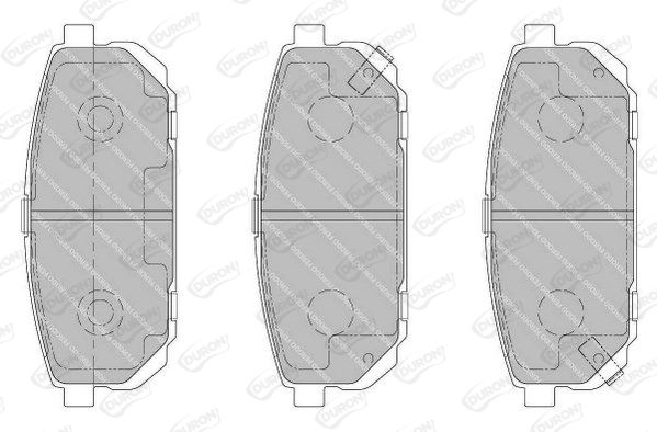 DURON Комплект тормозных колодок, дисковый тормоз DBP201736