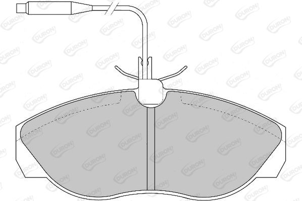 DURON stabdžių trinkelių rinkinys, diskinis stabdys DBP230967