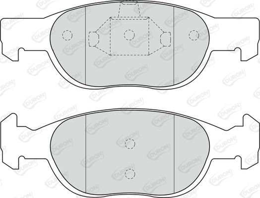 DURON Комплект тормозных колодок, дисковый тормоз DBP231160
