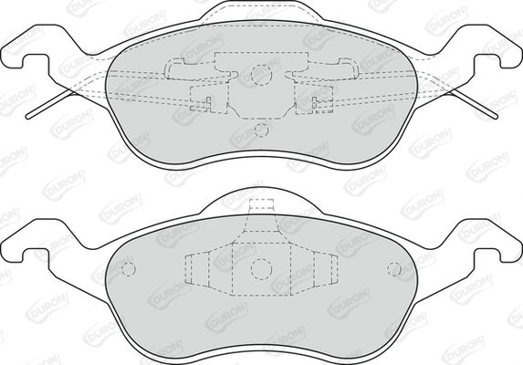 DURON stabdžių trinkelių rinkinys, diskinis stabdys DBP241318