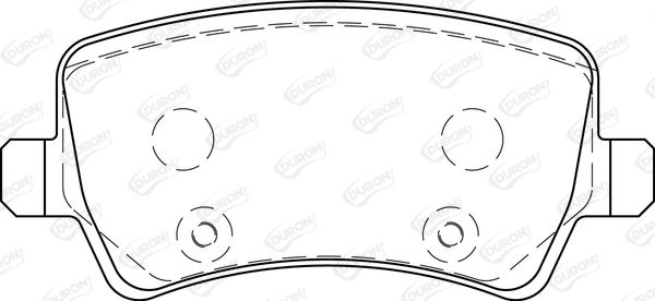 DURON Комплект тормозных колодок, дисковый тормоз DBP241918