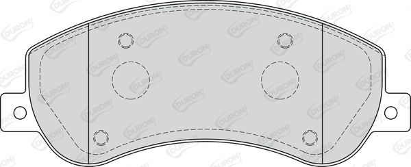 DURON stabdžių trinkelių rinkinys, diskinis stabdys DBP241928
