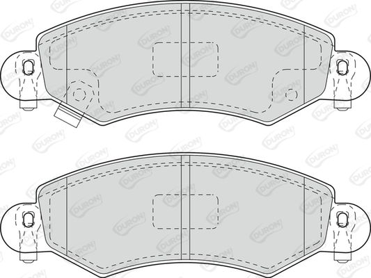 DURON stabdžių trinkelių rinkinys, diskinis stabdys DBP251423