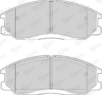 DURON stabdžių trinkelių rinkinys, diskinis stabdys DBP271605